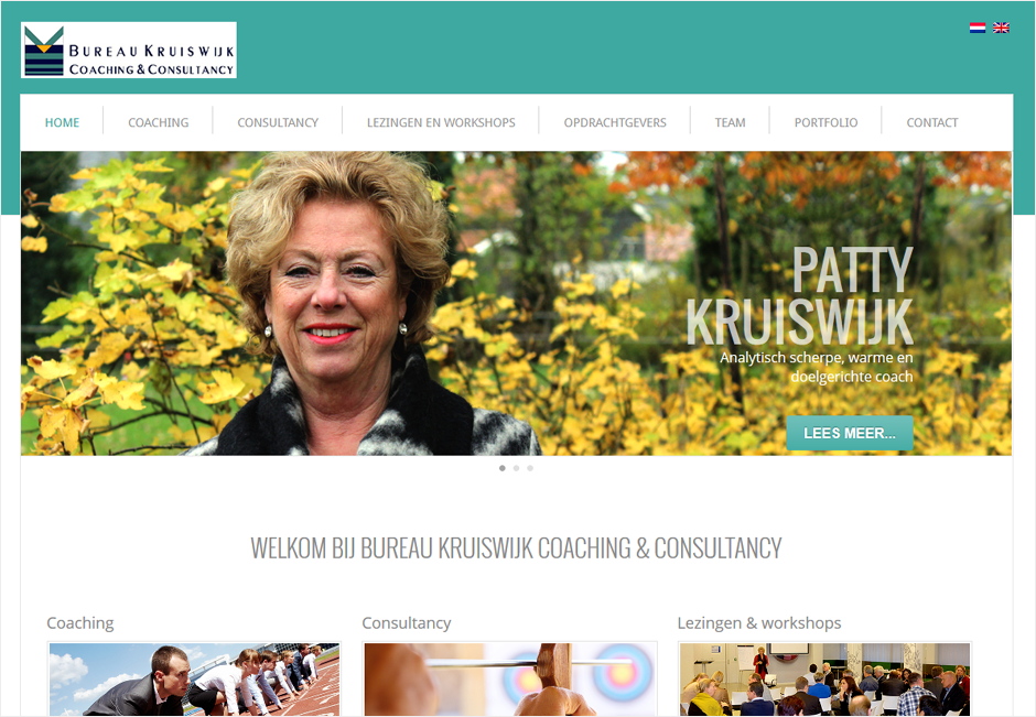 Responsive website upgrade voor Bureau Kruiswijk inclusief SEO advies en uitvoering en vertaling naar het Engels. Geplaatst met behulp van WPML.