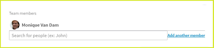 LinkedIn projects toevoegen en team members in de nieuwe LinkedIn. Blog van Monique van Dam.