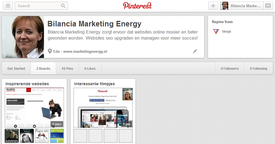 Pinterest zakelijk gebruiken?