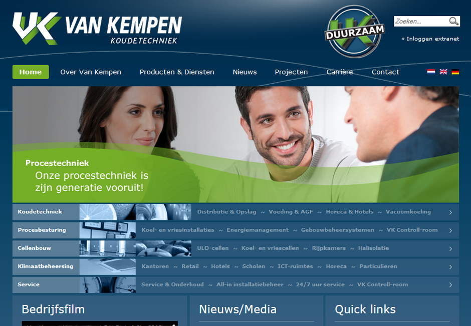In opdracht van Aemotion heeft Bilancia SEO advies en website verbeteringen aangebracht aan de Van Kempen Koudetechniek website.