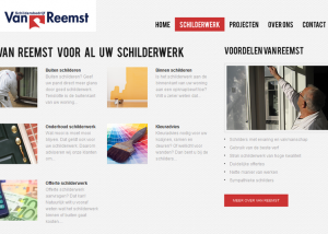 Van Reemst, schildersbedrijf in Bennekom, heeft de website vanreemst.net door Bilancia Marketing Energy om laten zetten naar een mooie WordPress website.