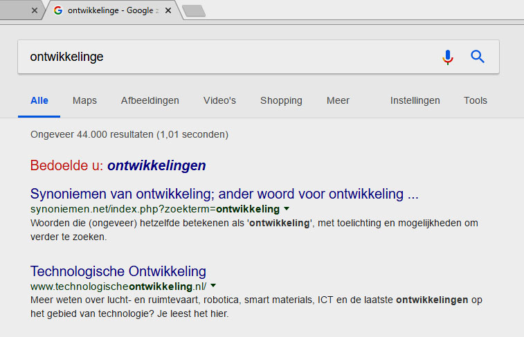 Google weet het weer beter en geeft andere zoekresultaten als je typefouten maakt. Blog Monique van Dam van Marketing Energy